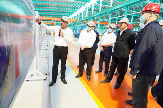 张胜明到济宁港航钢铁物流加工基地项目调研指导工作