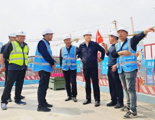 张广宇到能源蓝城·春风仁里项目调研指导工作